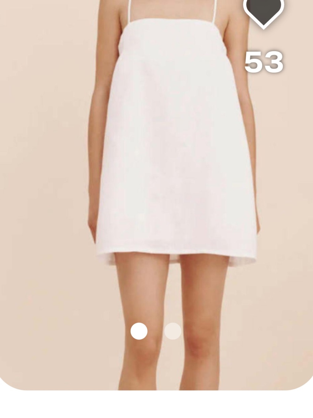 White Linen POSSE MINI dress